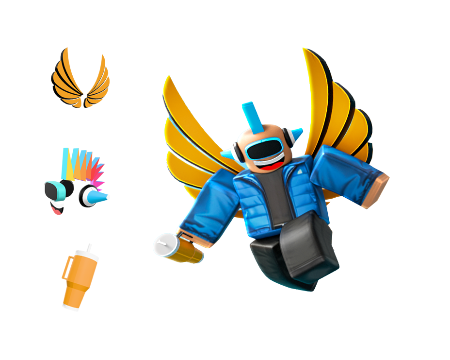 ROBLOX character with accessories